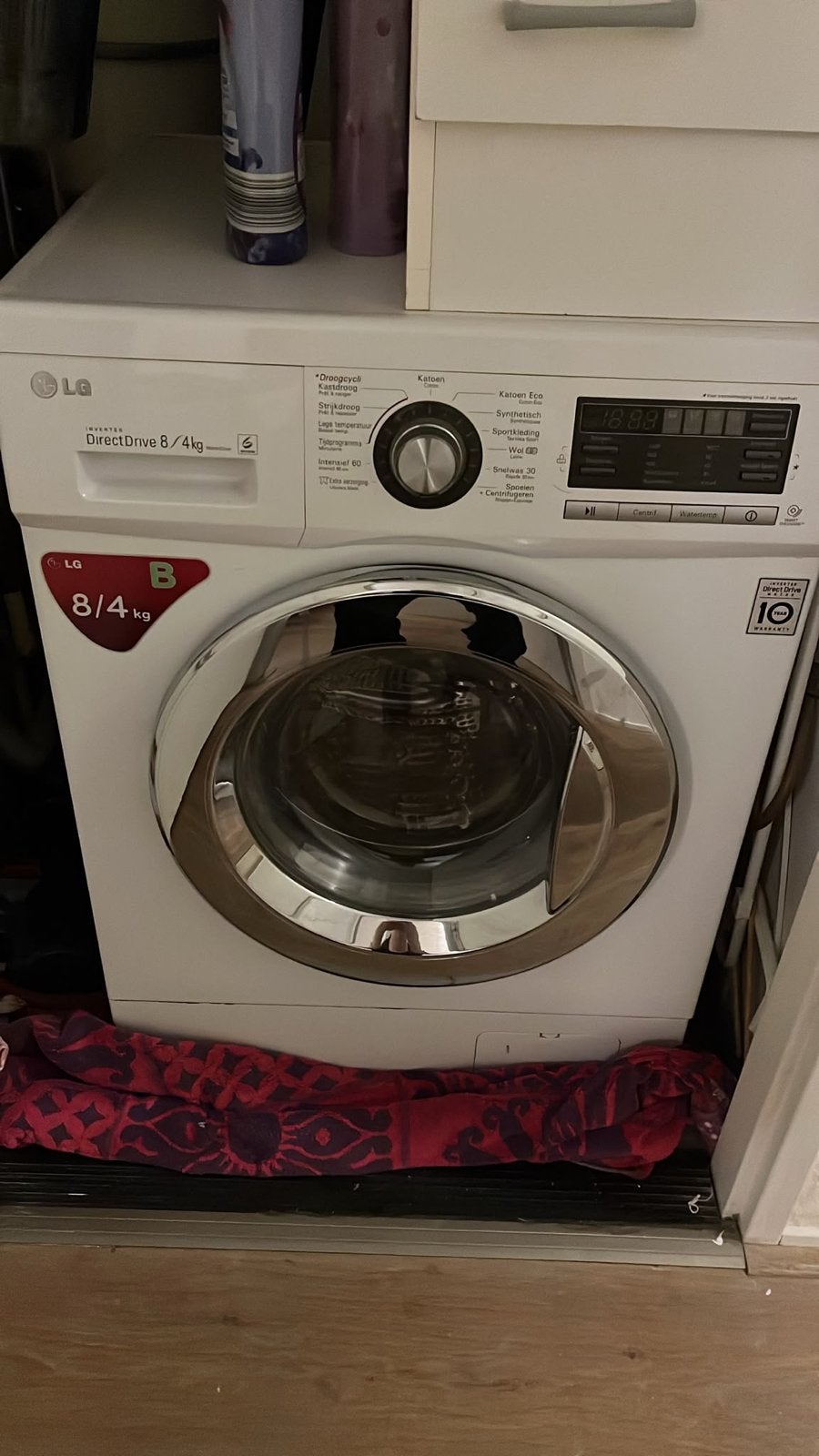 LG DirectDrive 8/4kg Wasmachine - Zo goed als nieuw, 1200 tot 1600 toeren, 8 tot 10 kg, Ophalen of Verzenden, Zo goed als nieuw
