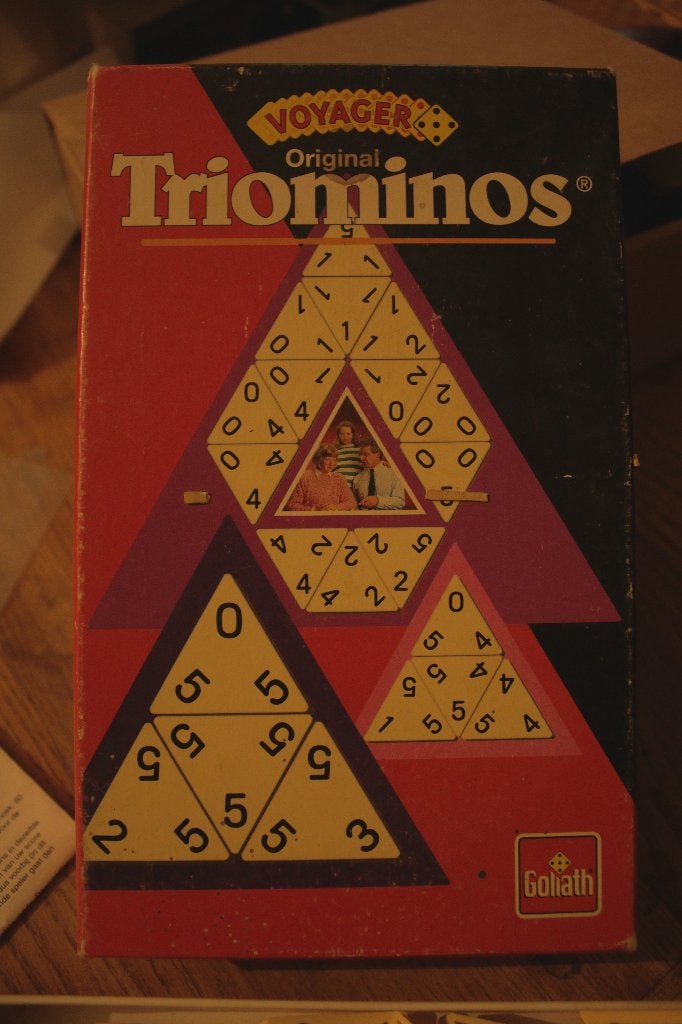 Triominos Gezelschapsspel, Een of twee spelers, Ophalen of Verzenden, Zo goed als nieuw, Goliath