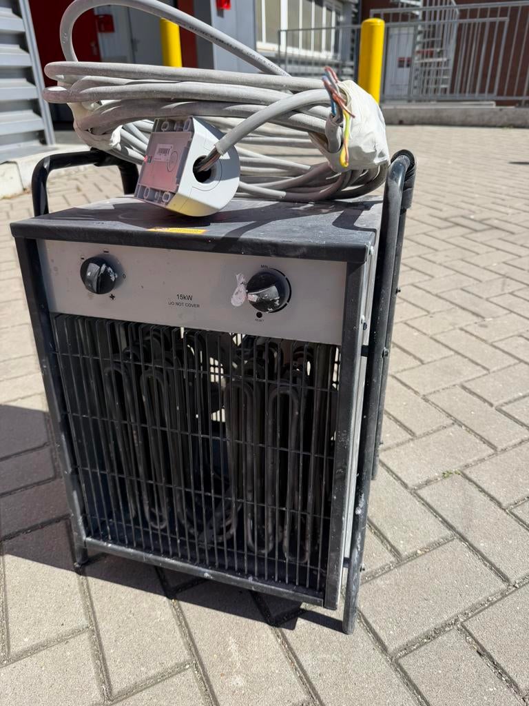 15 KW elektric heater 3 fase from HBM, Ophalen, 30 tot 80 cm, Kachel, Minder dan 60 cm