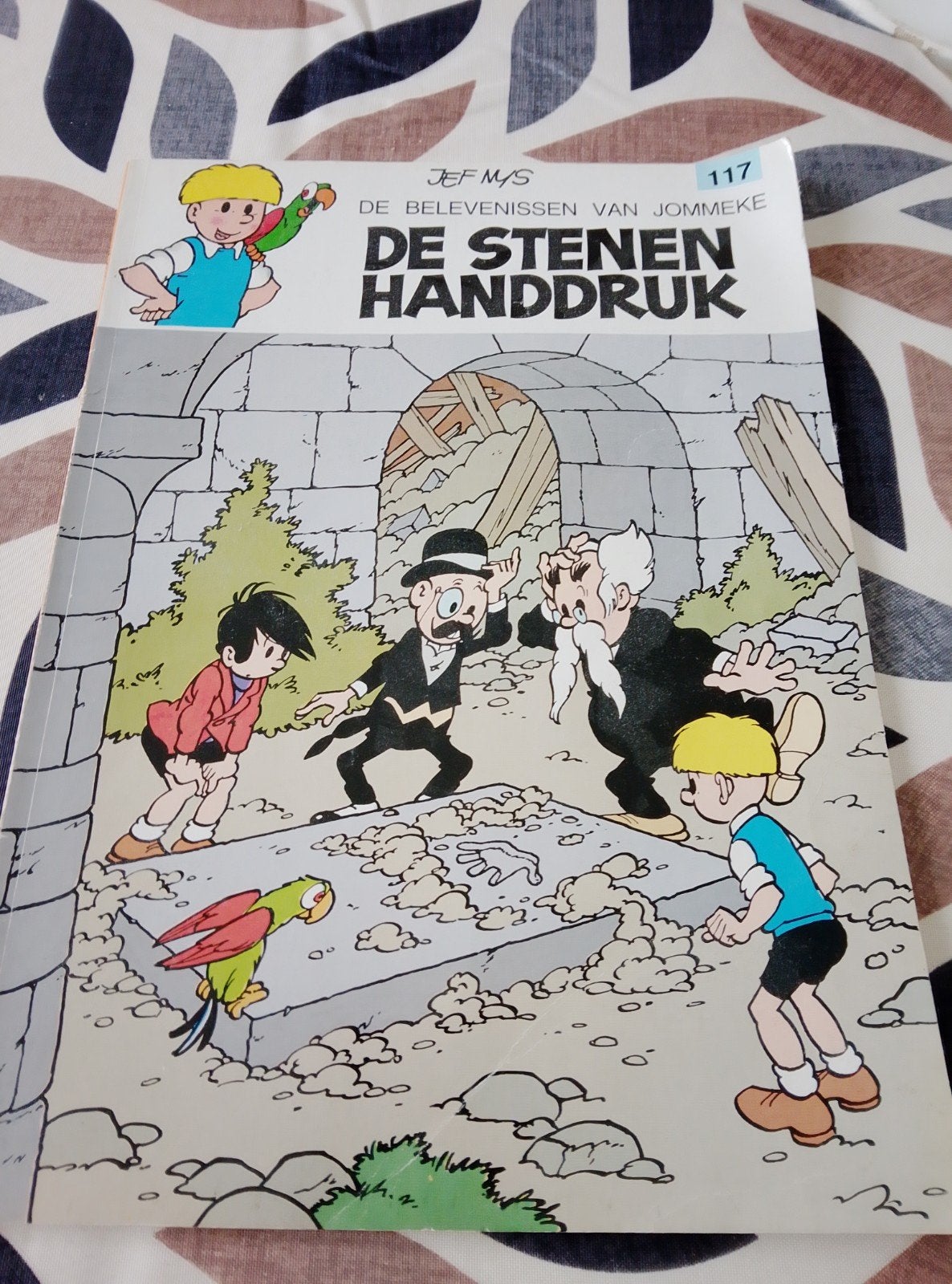 Jommeke - De Stenen Handdruk - Met handtekening Jef Nys, Boeken, Eén stripboek, Ophalen of Verzenden, Gelezen, Jef Nys