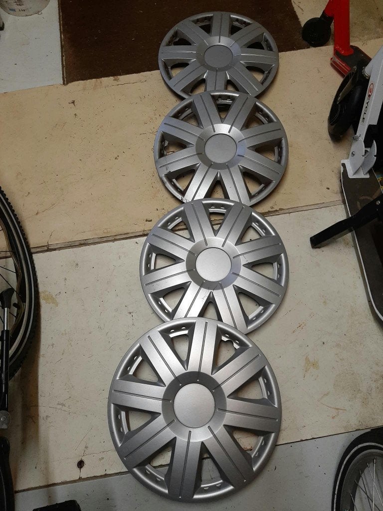 Wieldoppen 14 inches, Ophalen of Verzenden, Gebruikt, Citroën
