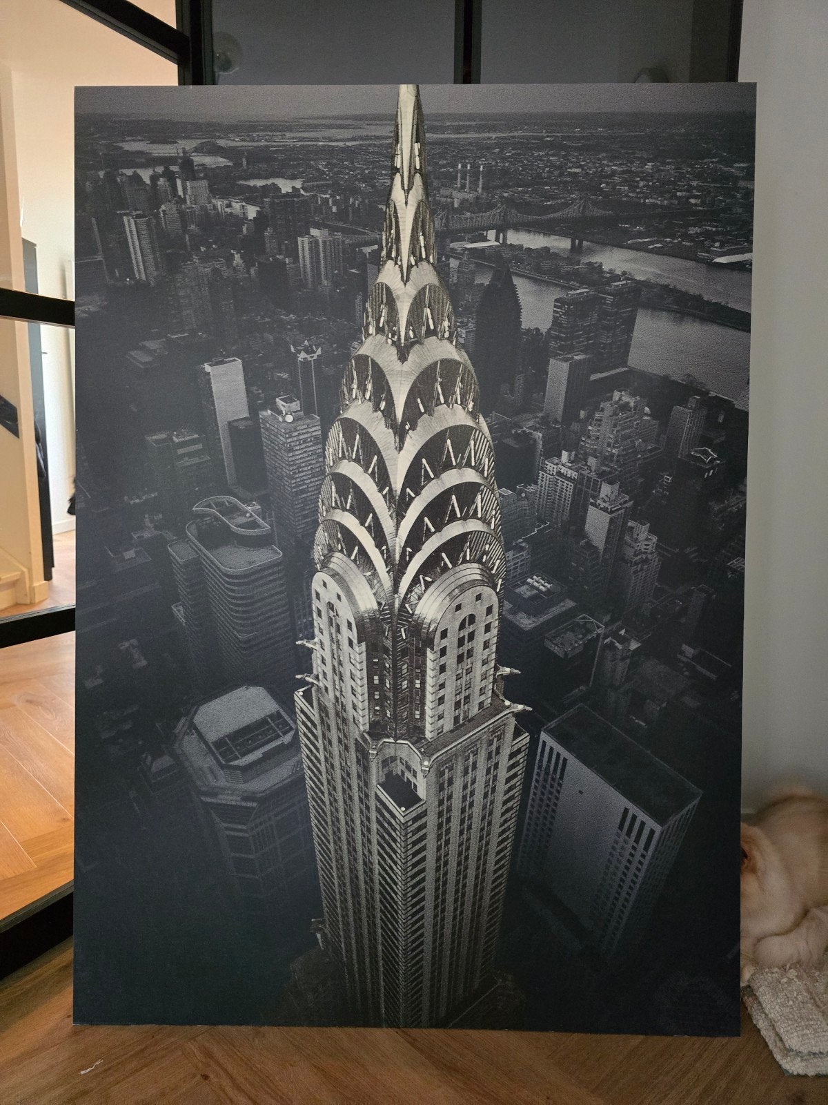 Groot hardboard childerij Chrysler Building New York, Ophalen, Schilderij, Fotografie, Ingelijst