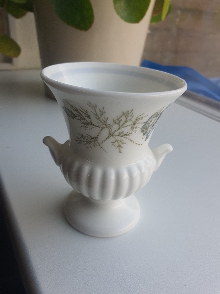 Wedgwood Bone China Vaas Engeland 14 cm Vintage, Ophalen of Verzenden