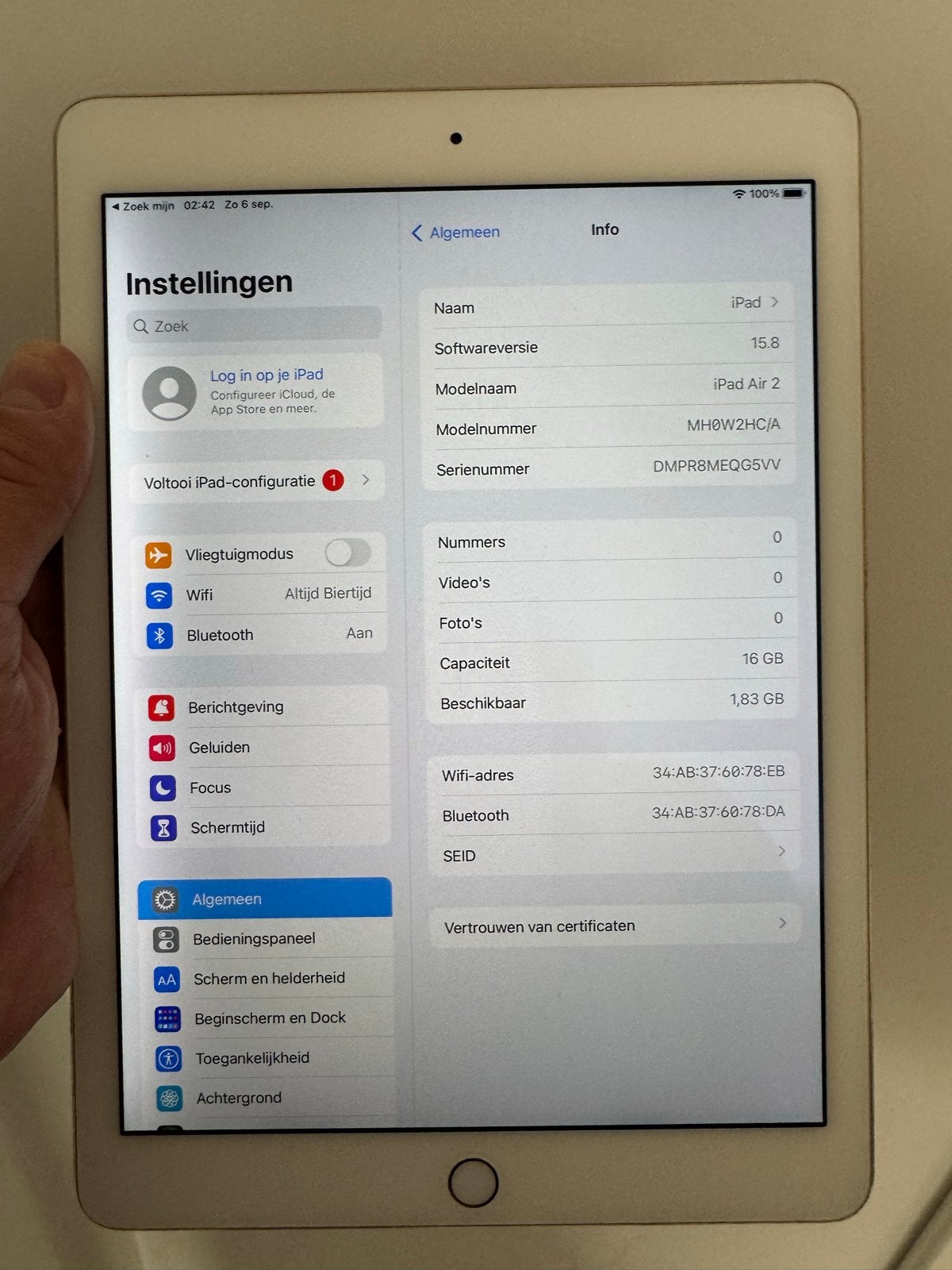 iPad Air 2 16GB - rose goud in nette staat, 10 inch, Apple iPad Air, Ophalen of Verzenden, Zo goed als nieuw