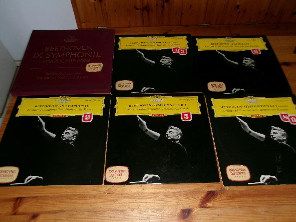 Herbert von karajan - beethoven symphonien, Cd's en Dvd's, Gebruikt, Ophalen of Verzenden, Orkest of Ballet, 12 inch