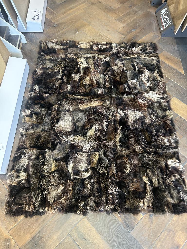 Luxe Toscaanse Schapenvacht Plaid, Huis en Inrichting, Woonaccessoires | Plaids en Woondekens, Ophalen, Nieuw, Nvt, Nvt