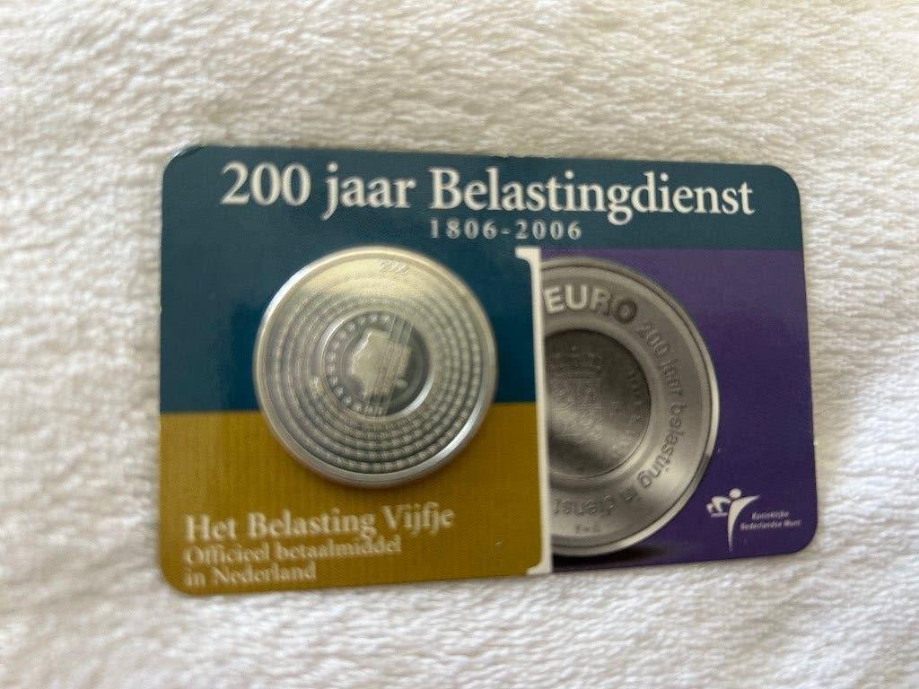 herdenkings 5 euro zilver belastingdienst coincard nieuw, Koningin Beatrix, Zilver, Euro's, Ophalen of Verzenden