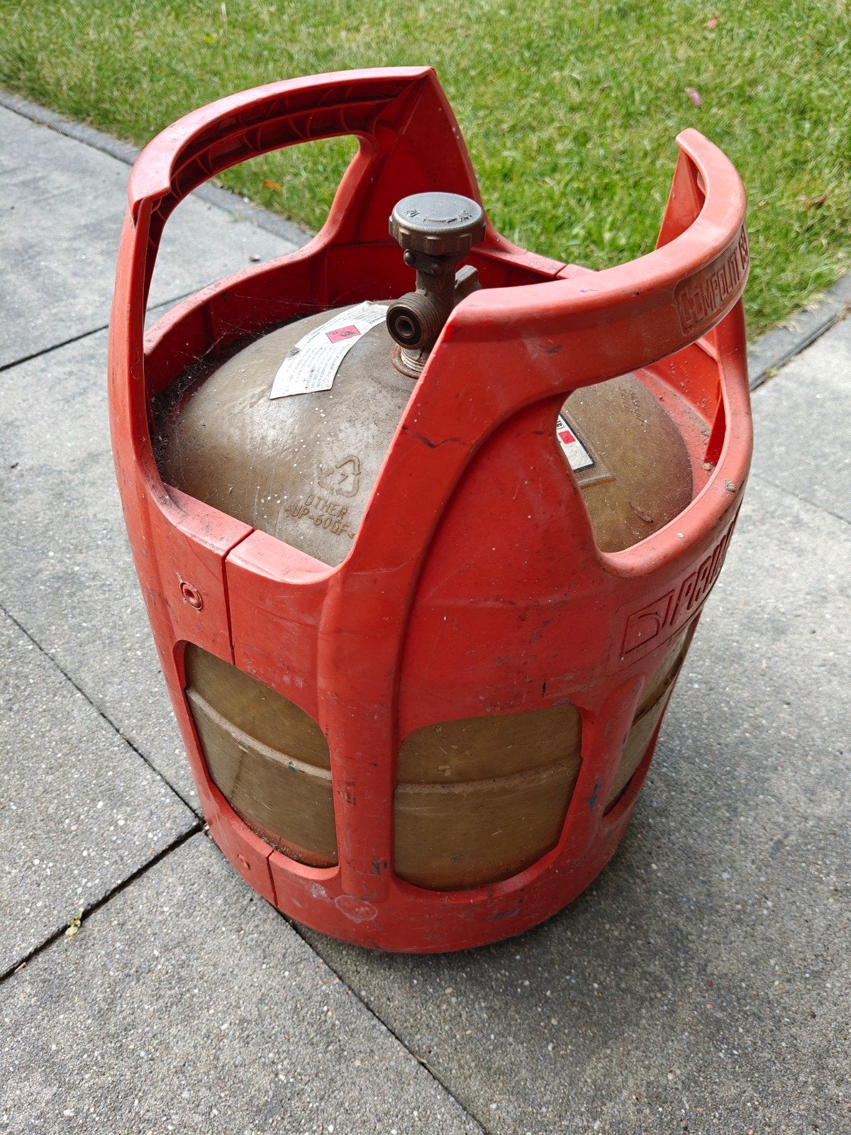 Composite gasfles 14,3L - 6kg propaan, Ophalen