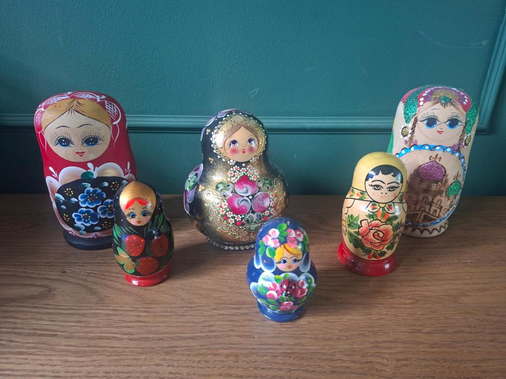 Verzameling traditionele Russische Matroesjka nestpoppen, Verzamelen, Ophalen of Verzenden, Gebruikt