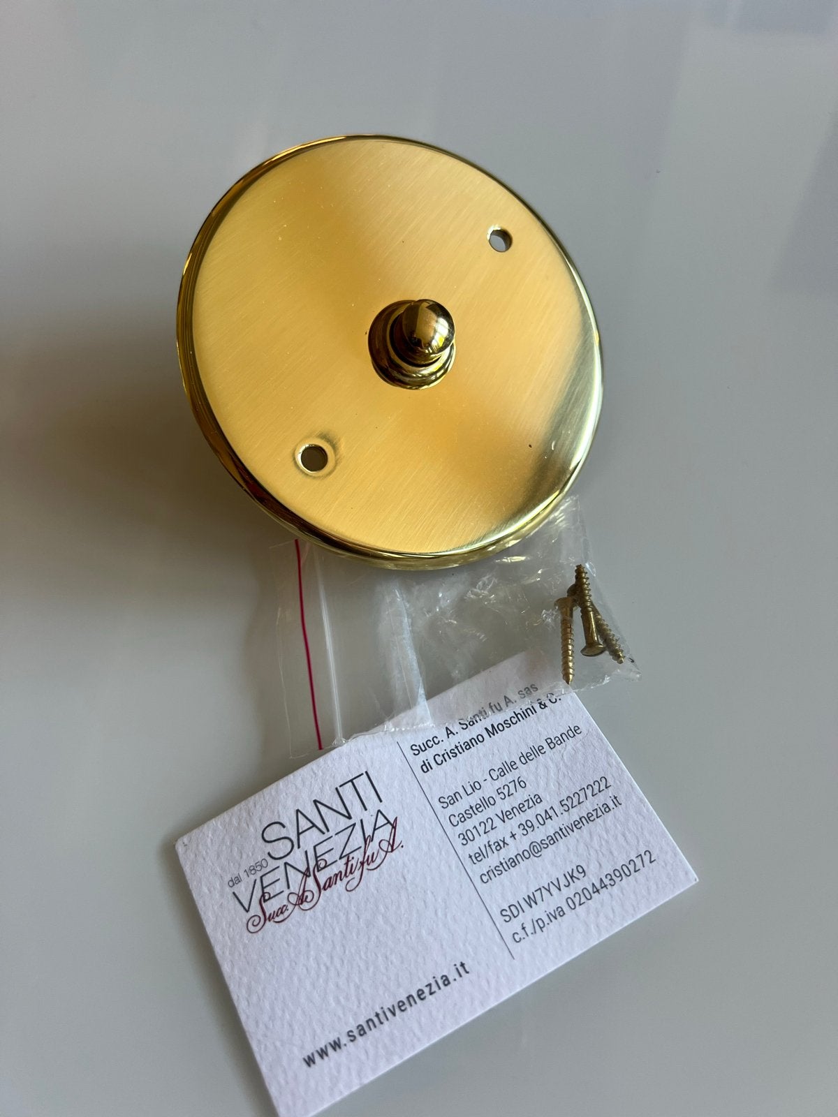Nieuwe Santi Venezia deurbel, ongebruikt, uit Venetië, Ophalen of Verzenden, Nieuw