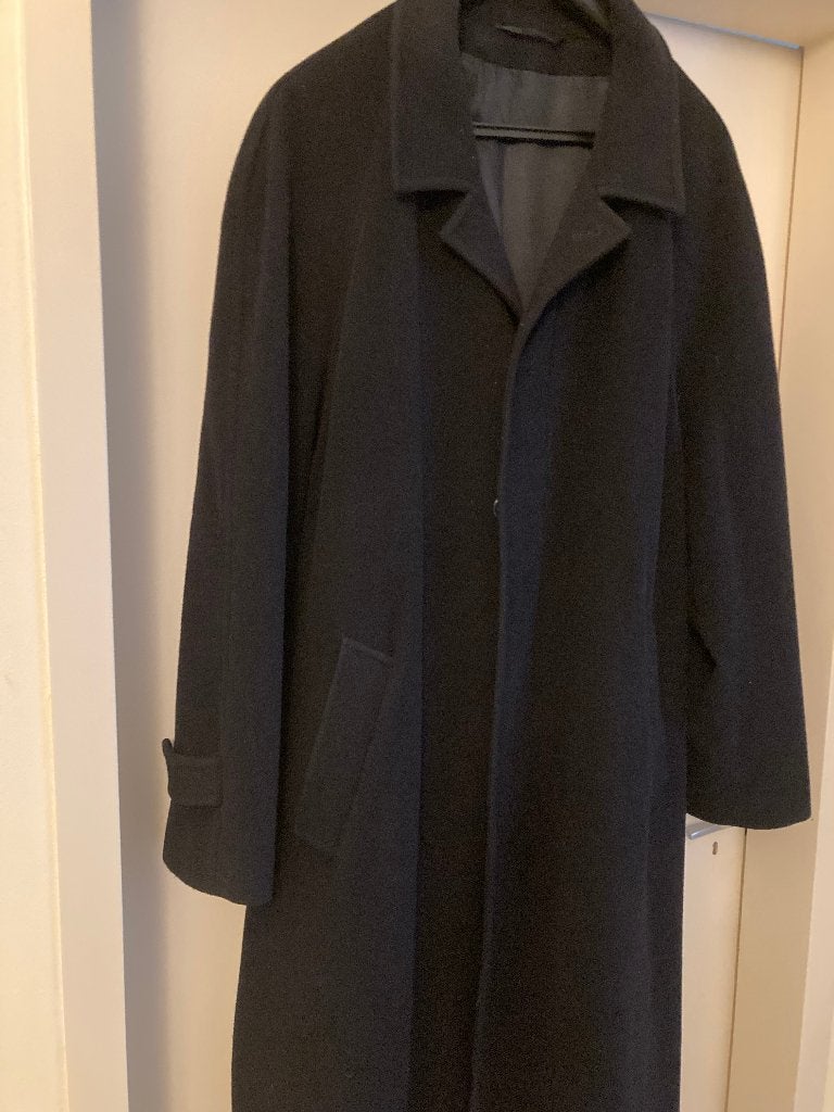Wool & Cashmere wollen winterjas maat 52, Maat 52/54 (L), Blauw, Ophalen of Verzenden, Zo goed als nieuw