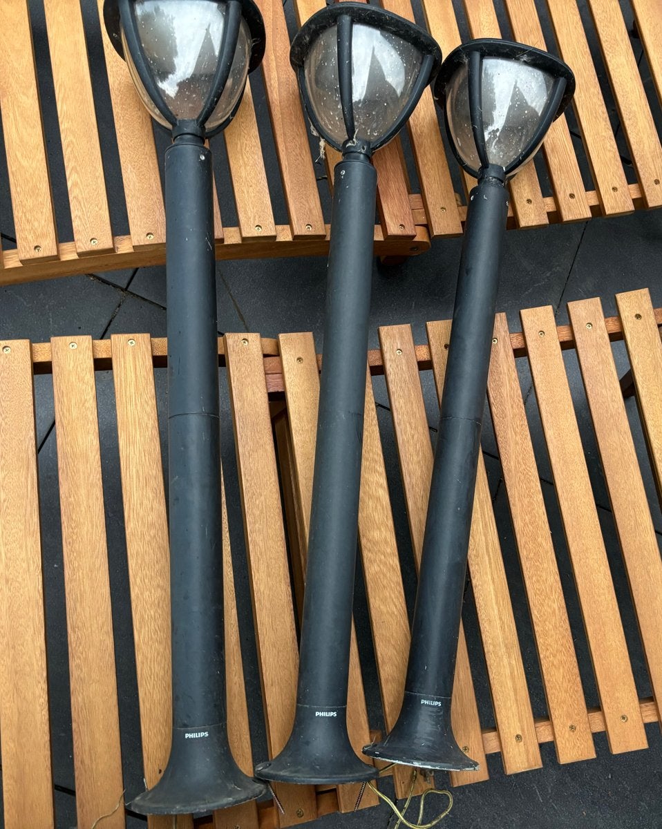 Philips buitenlampen terras 3 stuks lantaarn, Overige materialen, Gebruikt, Minder dan 50 watt, Overige typen