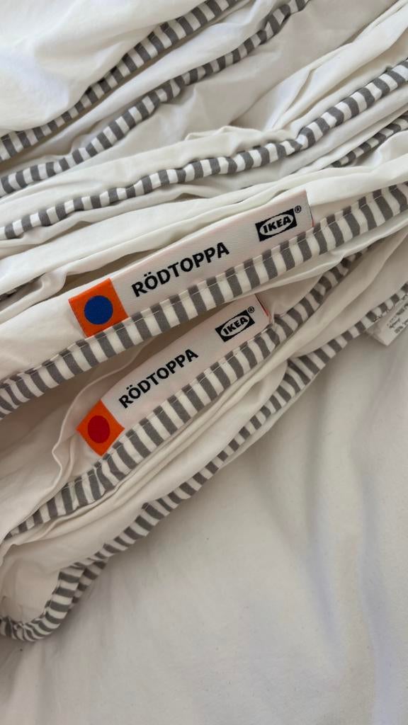 Dekbed IKEA Rodtoppa 140x200, Ophalen, Eenpersoons, Wit, Deken of Dekbed