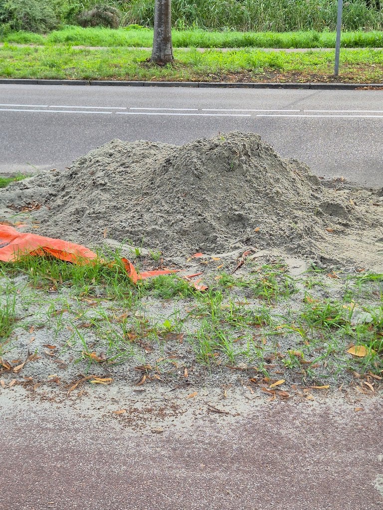 Ophoogzand - ruim een halve kuub, Tuin en Terras, Ophalen, Gebruikt, Ophoogzand