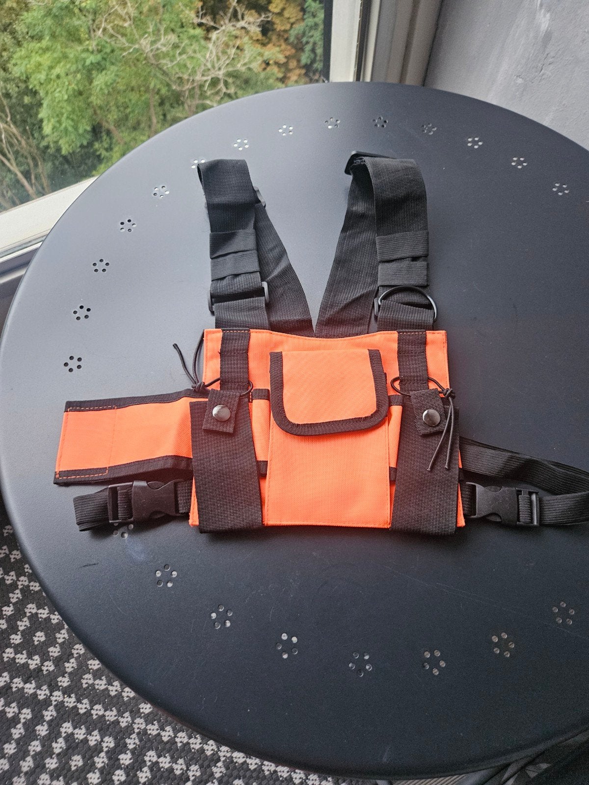 Nieuwe Neon-Oranje Reis-/Borsttas voor Documenten, Ophalen of Verzenden