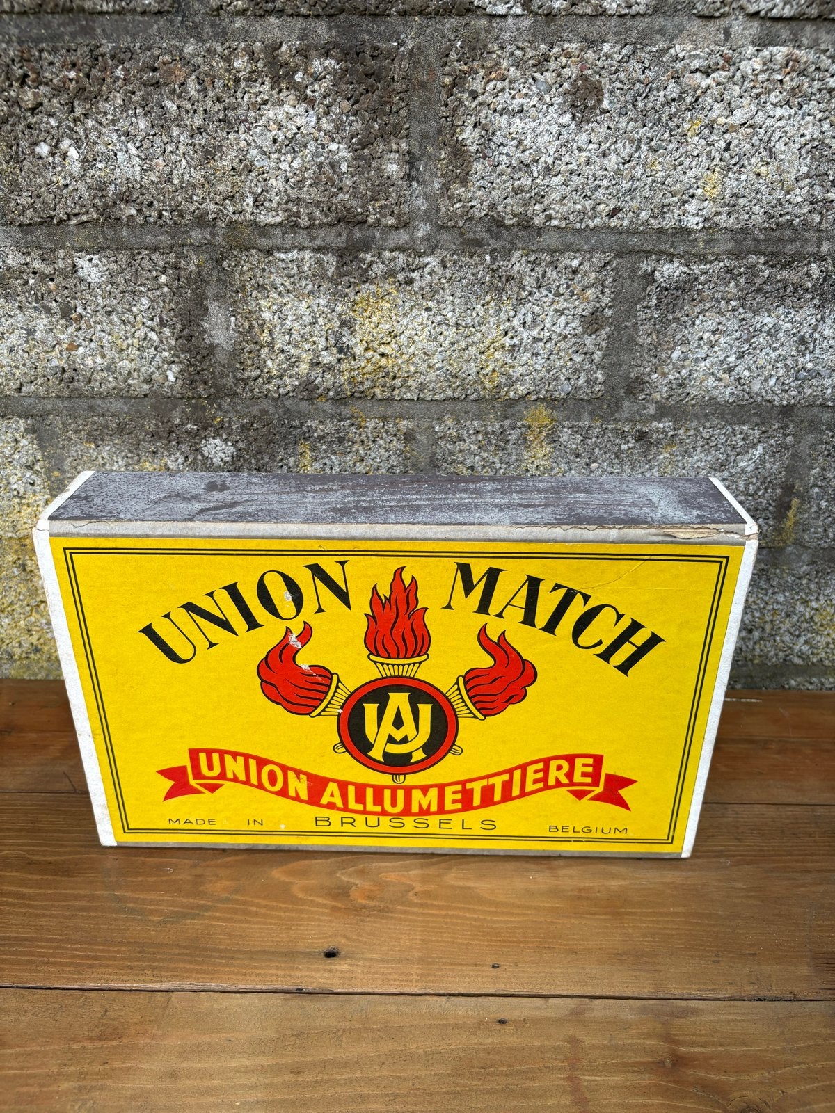 Vintage Union Match Luciferdoos - Groot Formaat, Verzamelen, Ophalen, Gebruikt, Gebruiksvoorwerp