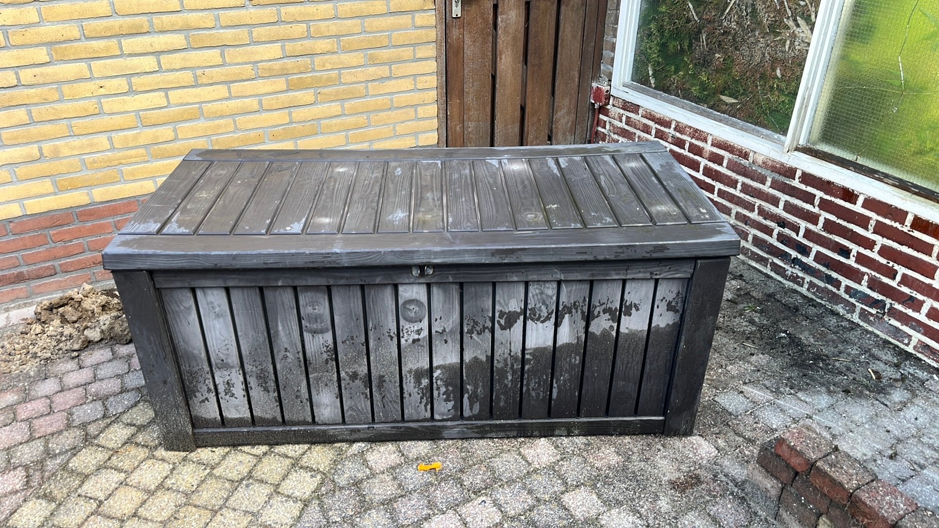 Tuinkussen opbergkist, Tuin en Terras, Ophalen, Gebruikt