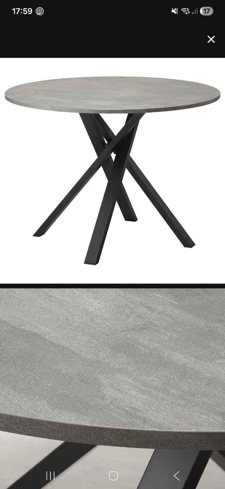 Eettafel met 4 stoelen - Modern design, Ophalen, Rond, Kunststof, Zo goed als nieuw