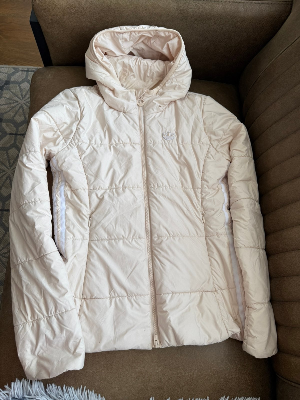 Jas met capuchon, merk Adidas, maat 34 (8 UK), Ophalen of Verzenden, Gebruikt, Meisje, Jas