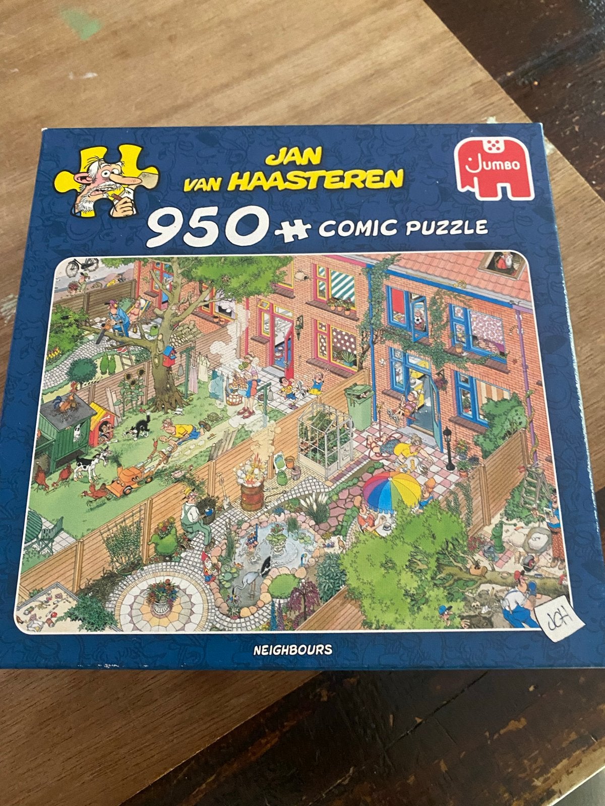 Jan van Haasteren 950 stukjes 'Neighbours' puzzel, Ophalen of Verzenden, 500 t/m 1500 stukjes, Gebruikt, Legpuzzel