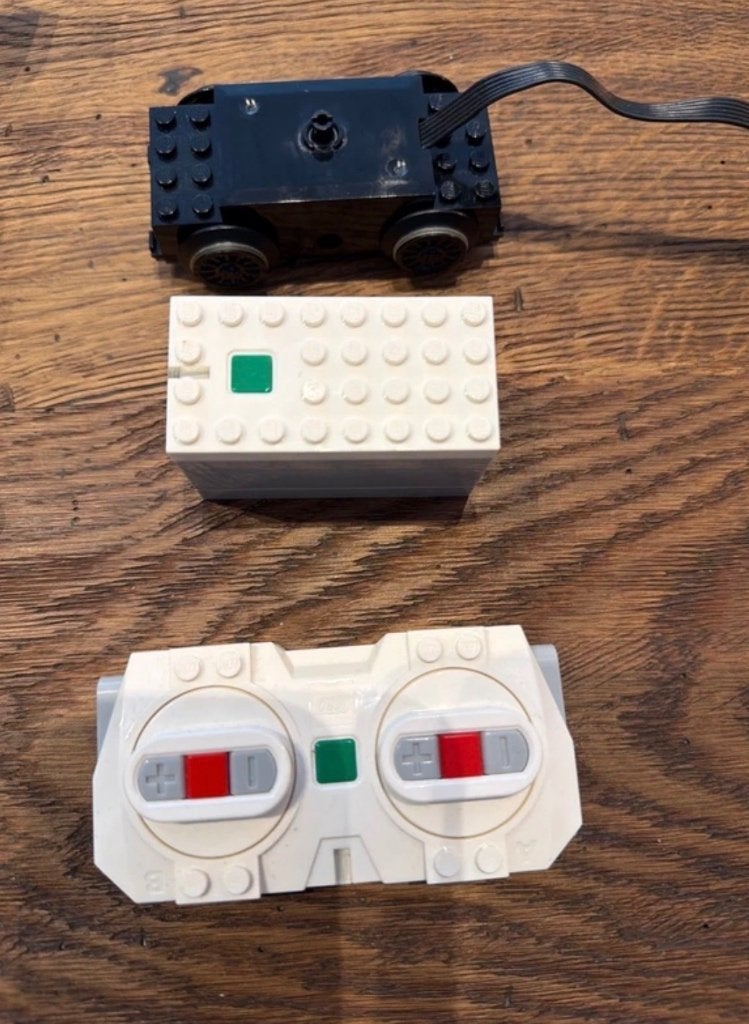 Lego treinmotor rails en verlichting voor trein