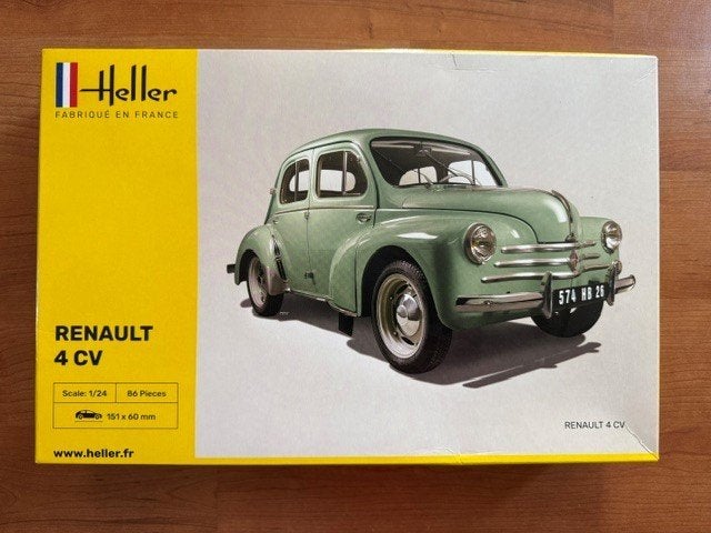 ROWASP OUTLET | Heller 1/24 - 80762 -  Renault 4 CV, Hobby en Vrije tijd, Modelbouw | Auto's en Voertuigen, Auto, Heller, Groter dan 1:32