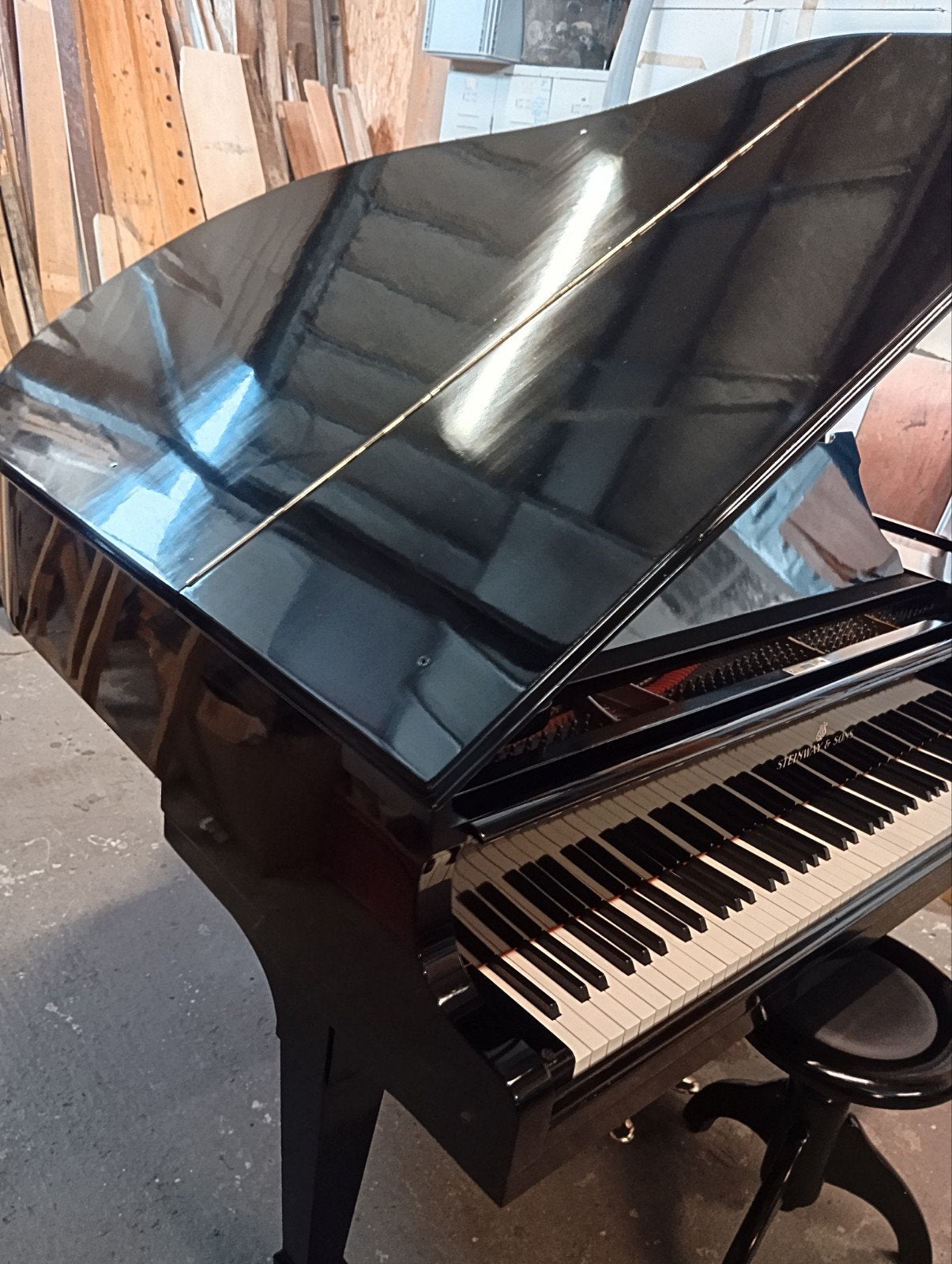 Politoer werk/piano lak, Ophalen of Verzenden, Zwart