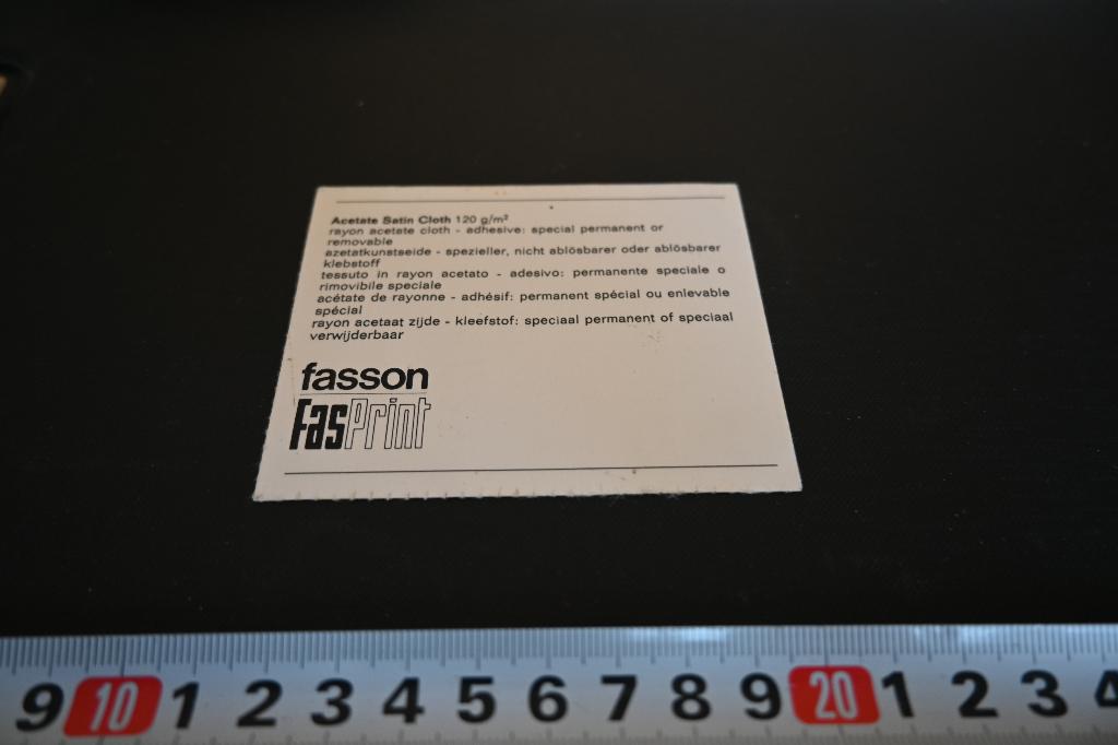 sticker fasson fasprint acetate satin cloth, Ophalen, Zo goed als nieuw