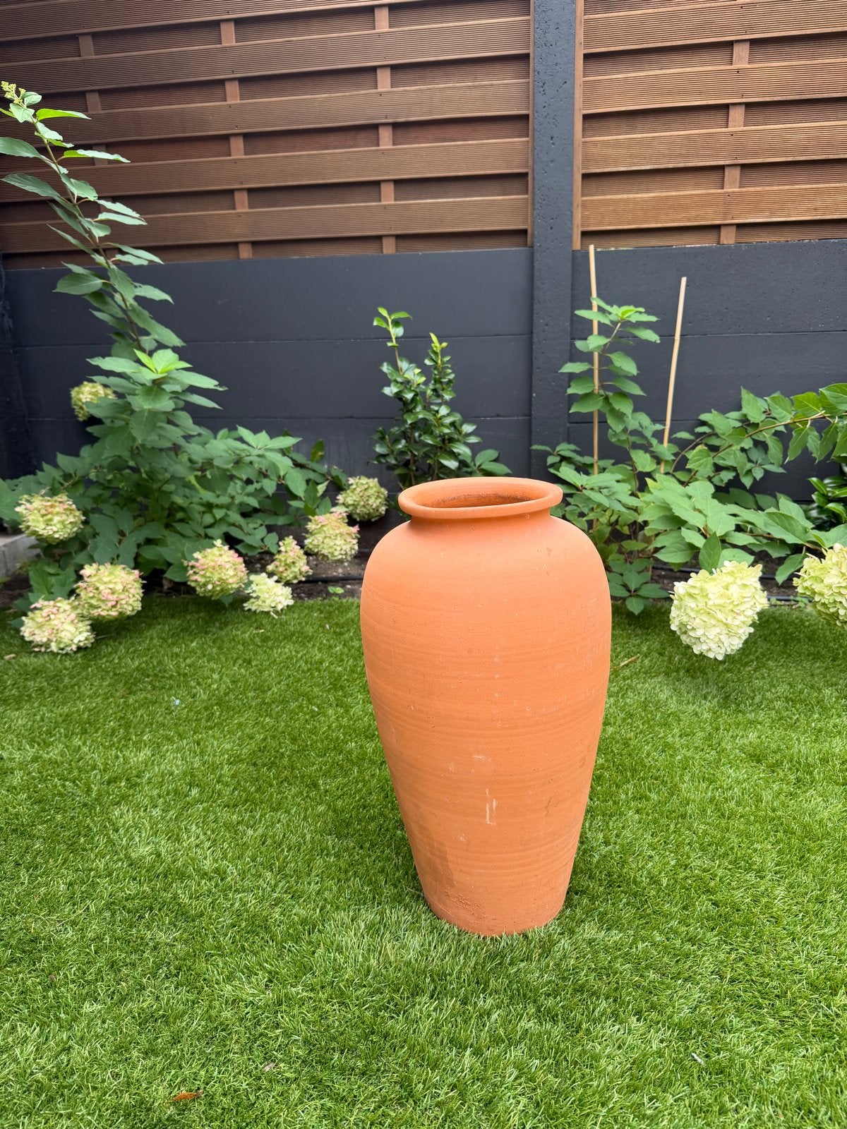 Majoli terracotta vaas 51 cm - decoratieve pot, Ophalen, Zo goed als nieuw, Overige vormen, Aardewerk