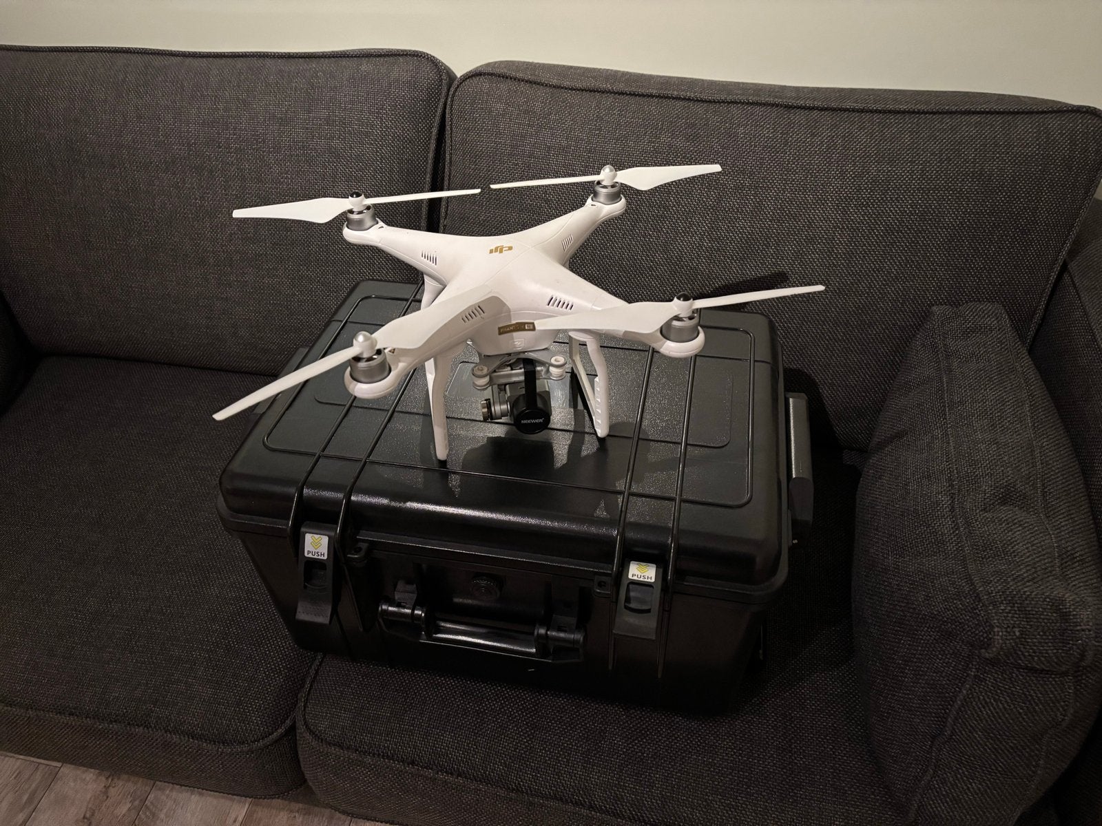 DJI Phantom 3 SE Drone met 4K Camera en Koffer, Audio, Tv en Foto, Gebruikt, Cameradrone, Bediening via smartphone, DJI