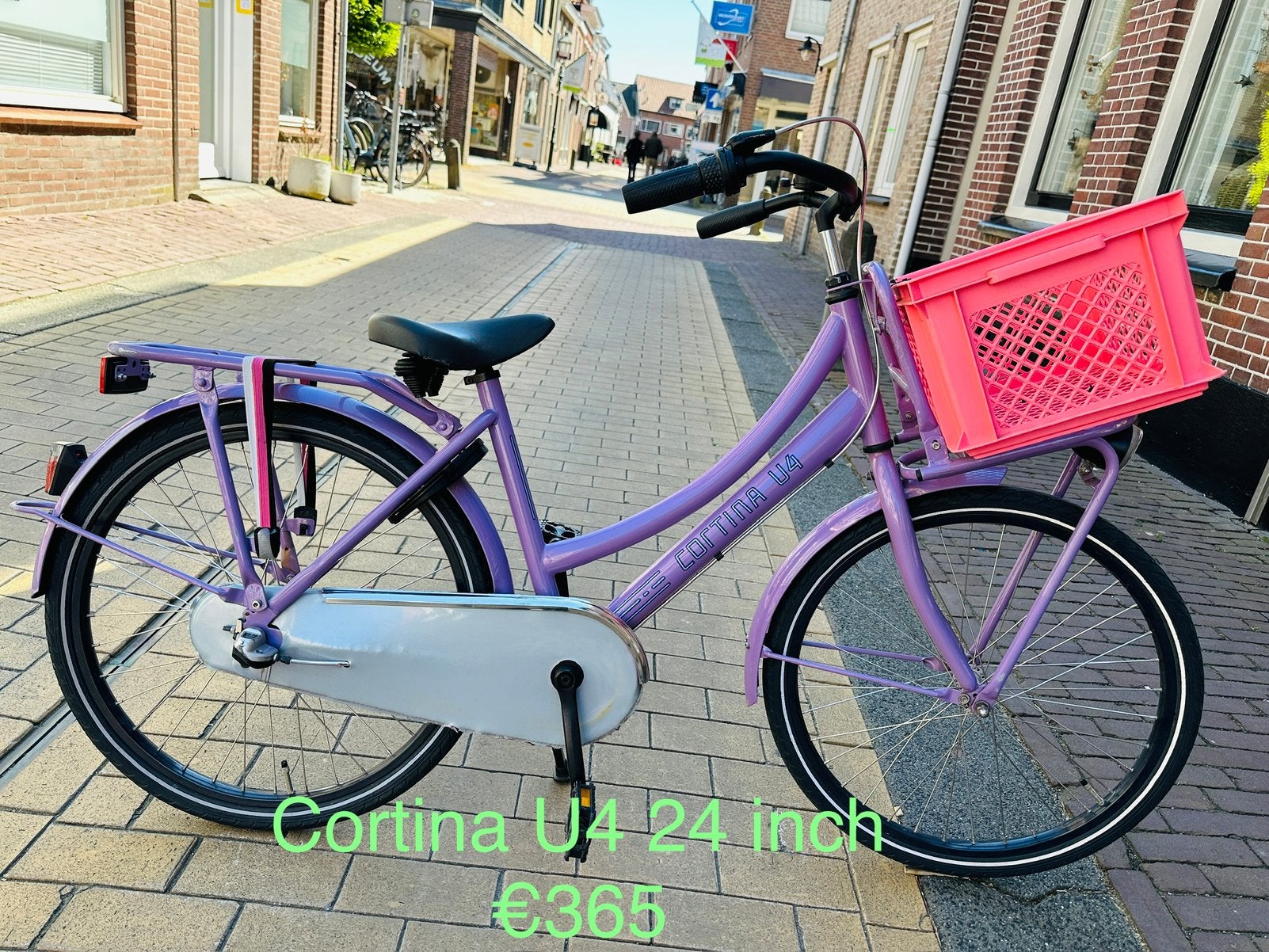 Meisjesfietsen 16 18 20 22 24 26 28 inch. Cortina Alpina, Terugtraprem, 24 inch, Zo goed als nieuw, Handrem