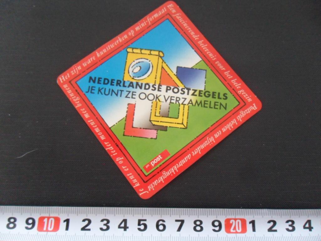 sticker ptt post nederlandse postzegels verzamelen, Ophalen, Zo goed als nieuw