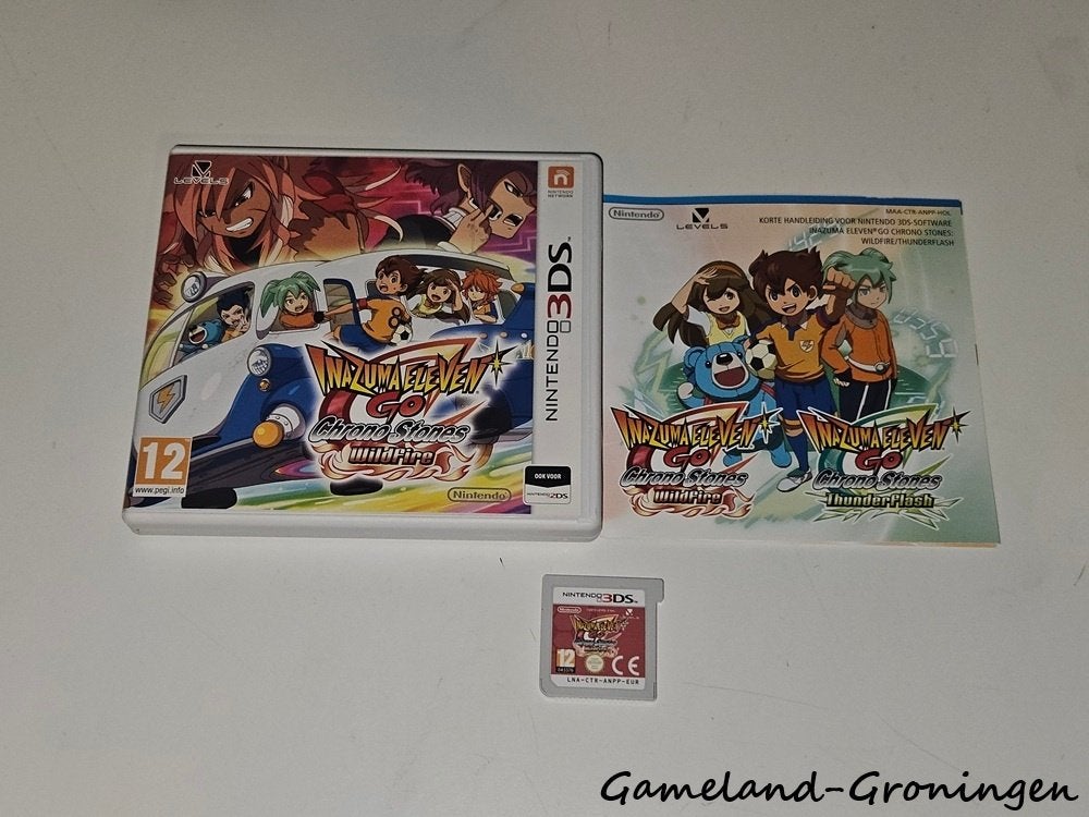 Inazuma Eleven Go Chrono Stones Wildfire (3DS) Compleet, Gebruikt, -, -, 1 speler