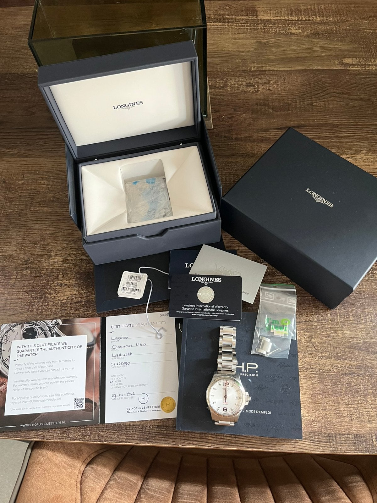 Longines VHP, Ophalen of Verzenden, Zo goed als nieuw, Staal, Overige merken