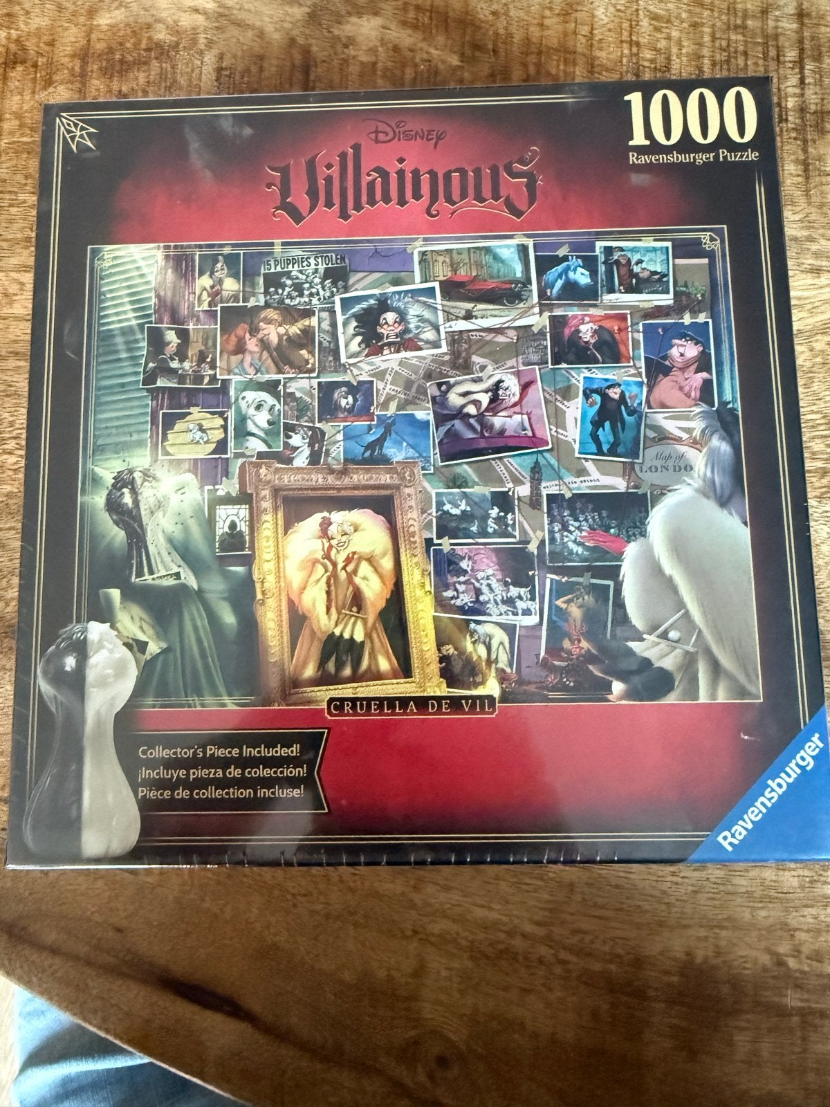 Disney Villainous Cruella de Vil Puzzel 1000 Stukjes, Ophalen of Verzenden, 500 t/m 1500 stukjes, Nieuw, Legpuzzel