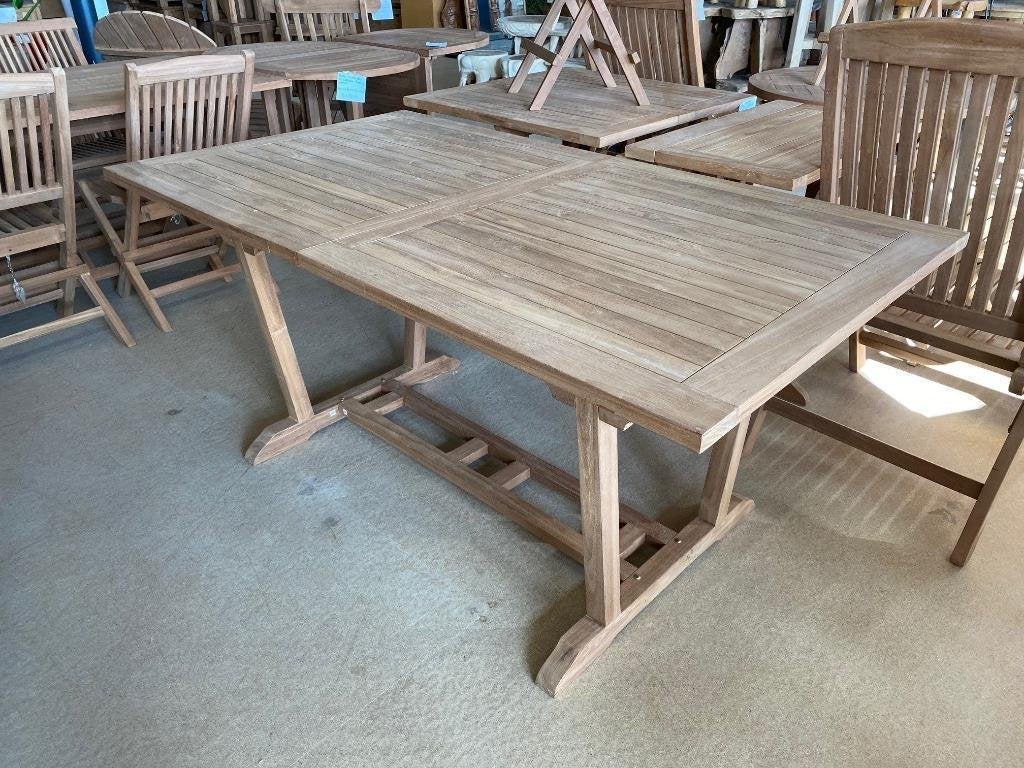 Tuintafel Teakhout; Uitschuifbaar Rechthoek + variatie v.a., Ophalen, Nieuw, Rechthoekig, Teakhout