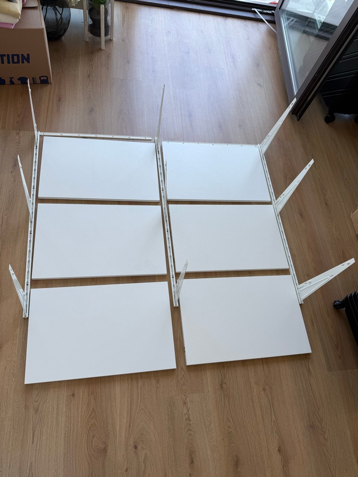 IKEA BOAXEL wandrek - 120x100cm met 6 planken, Huis en Inrichting, Kasten | Wandmeubels, Gebruikt, 100 tot 150 cm, Minder dan 150 cm