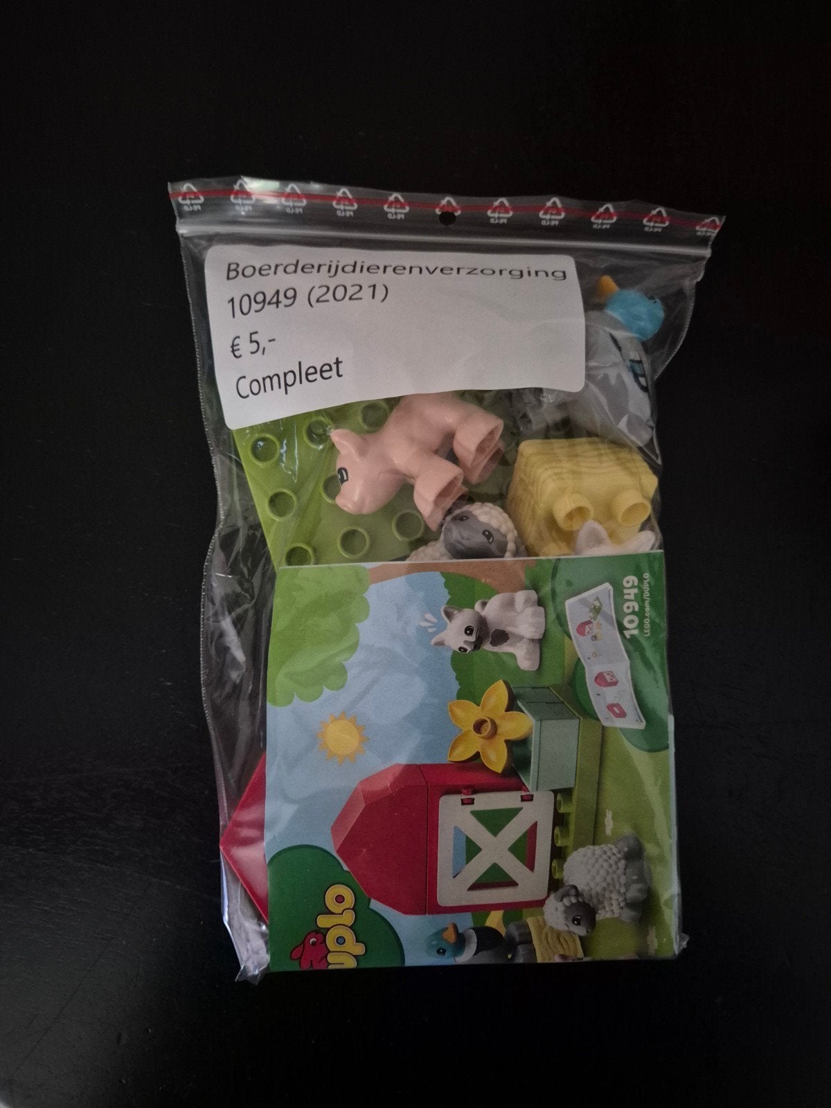 LEGO DUPLO boerderijdierenverzorging 10949, Ophalen of Verzenden, Zo goed als nieuw, Duplo
