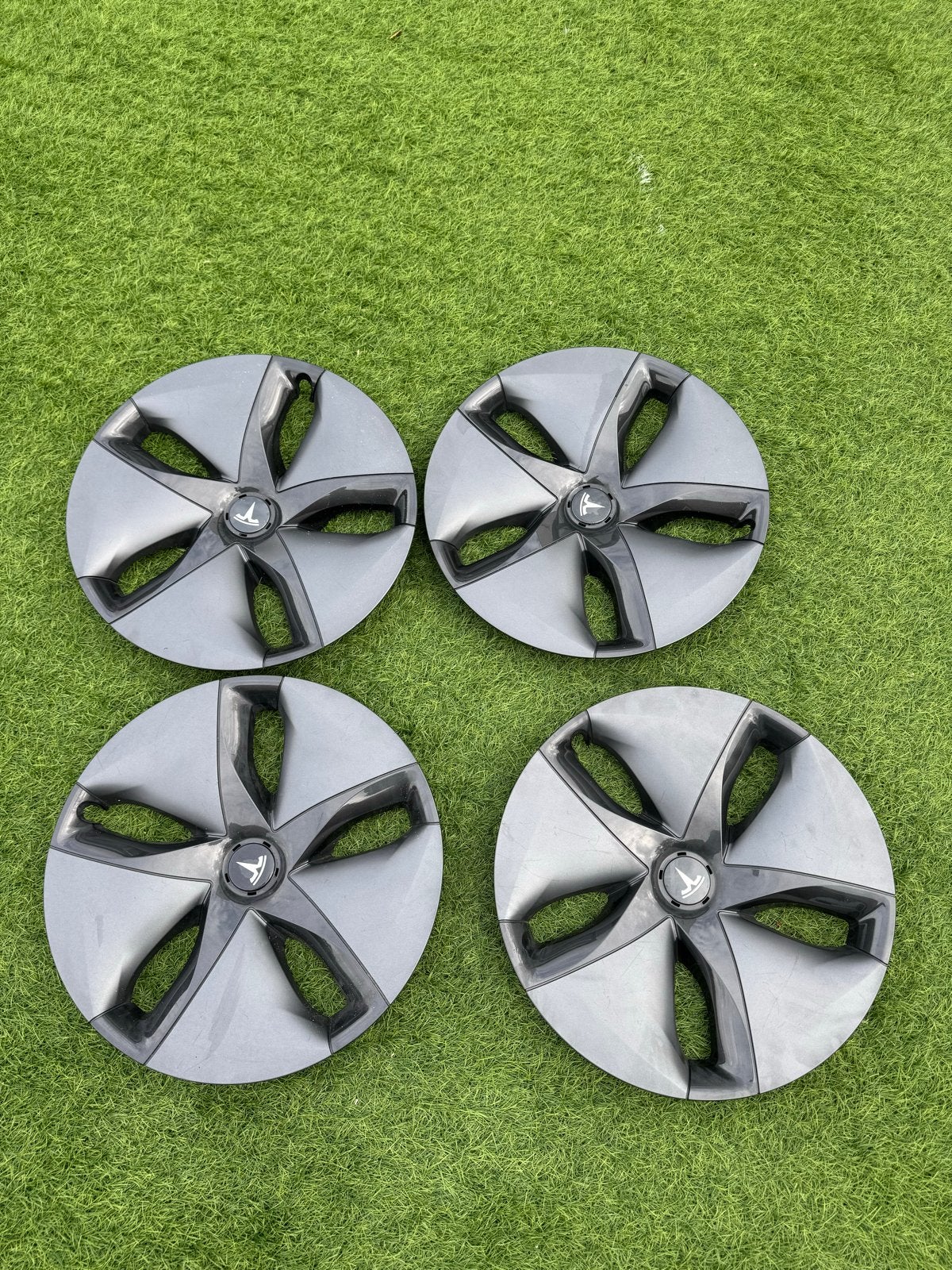 Tesla Model 3 Aero Wielkappen Set (4 stuks), Ophalen of Verzenden, Gebruikt