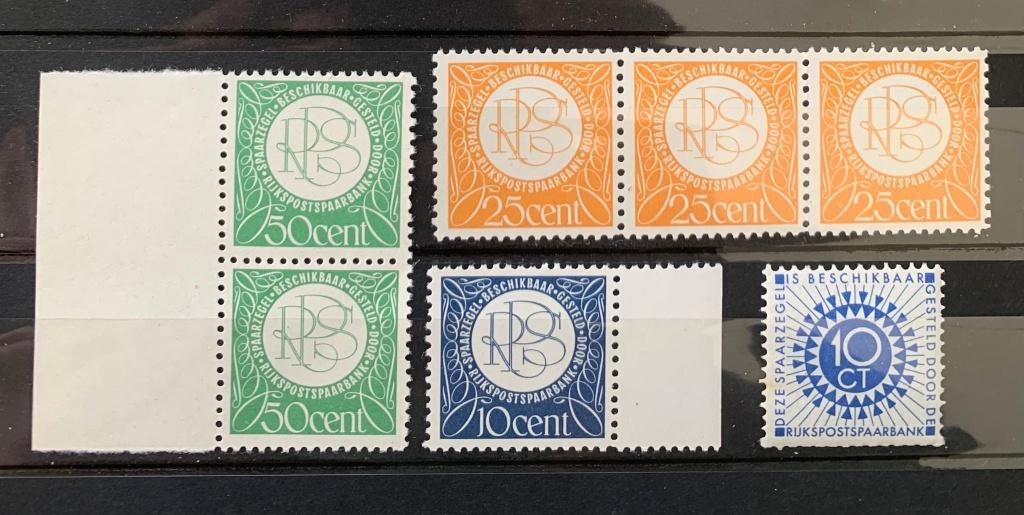 Spaarzegels spaarbank RPS, Postzegels en Munten, Verzenden, Na 1940, Postfris