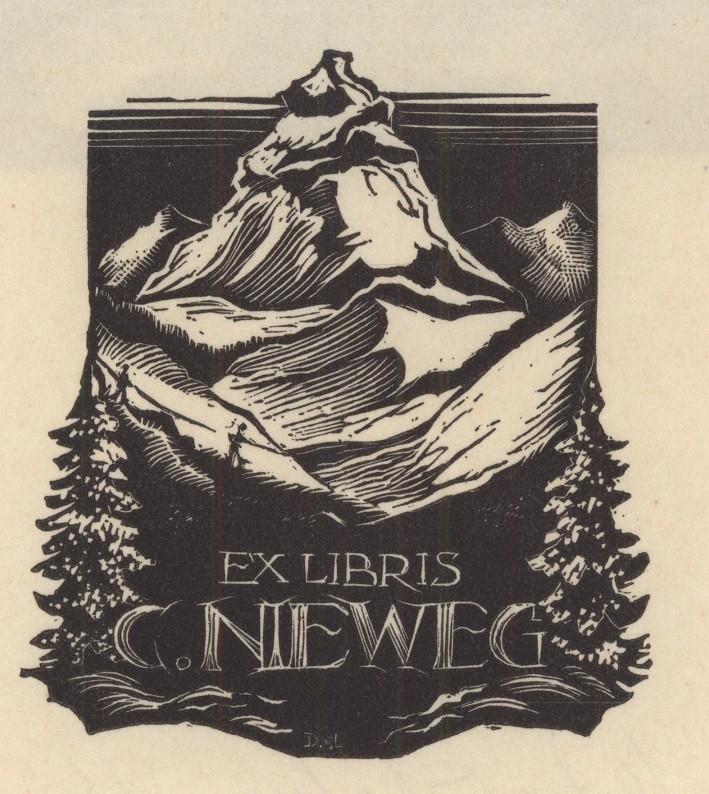 0288 Ex Libris Nederland : Dirk Govert van Luijn, 1946, Verzenden