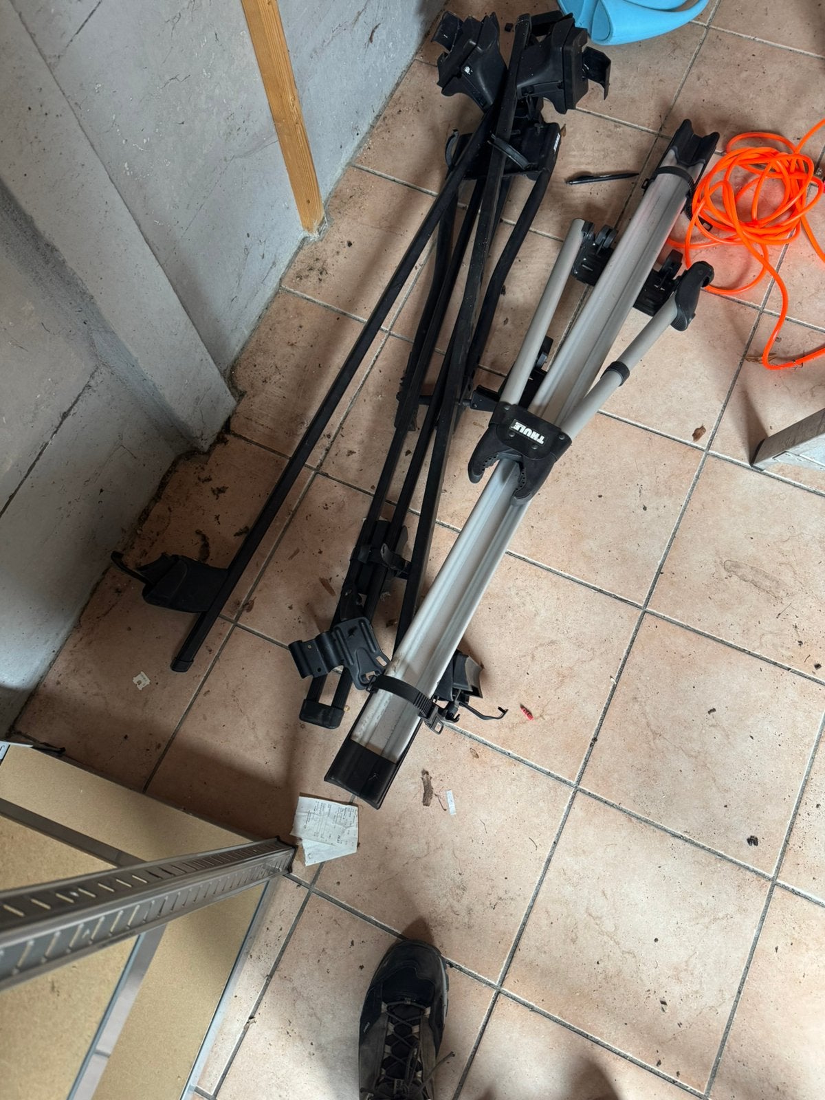 Fietsendrager en dakdrager met montage vw up, Ophalen, Gebruikt, Brede banden, Dakdrager