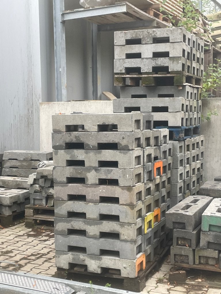 bouwhek blokken, Tuin en Terras, Tuinhekken en Hekwerk, Ophalen, Gebruikt, Overige materialen, Overige typen