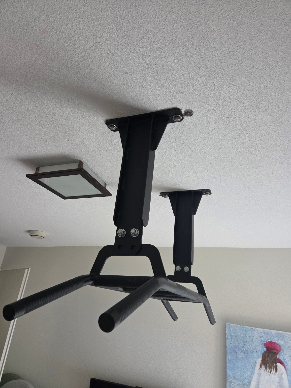 Plafond optrekstang - Pull-up bar voor thuisgym, Ophalen, Zo goed als nieuw, Buik, Oprekstang