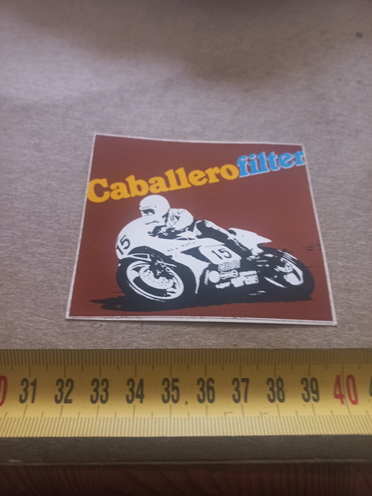 Caballero Filter Motorrace Sticker - Vintage Design, Ophalen of Verzenden, Zo goed als nieuw, Auto of Motor