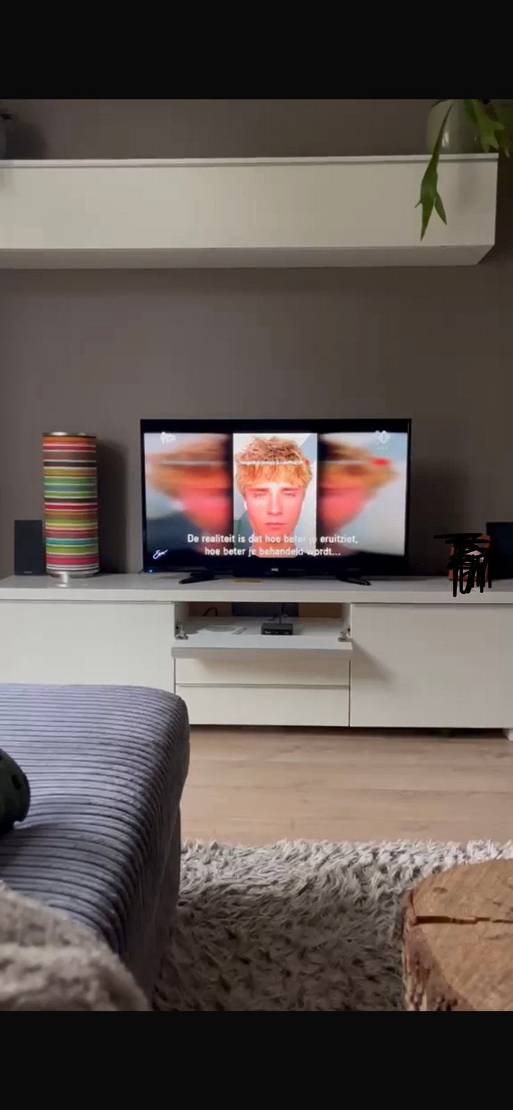 Tv meubel en bovenkast, Huis en Inrichting, Kasten | Televisiemeubels, Ophalen, Overige materialen, 150 tot 200 cm, Zo goed als nieuw