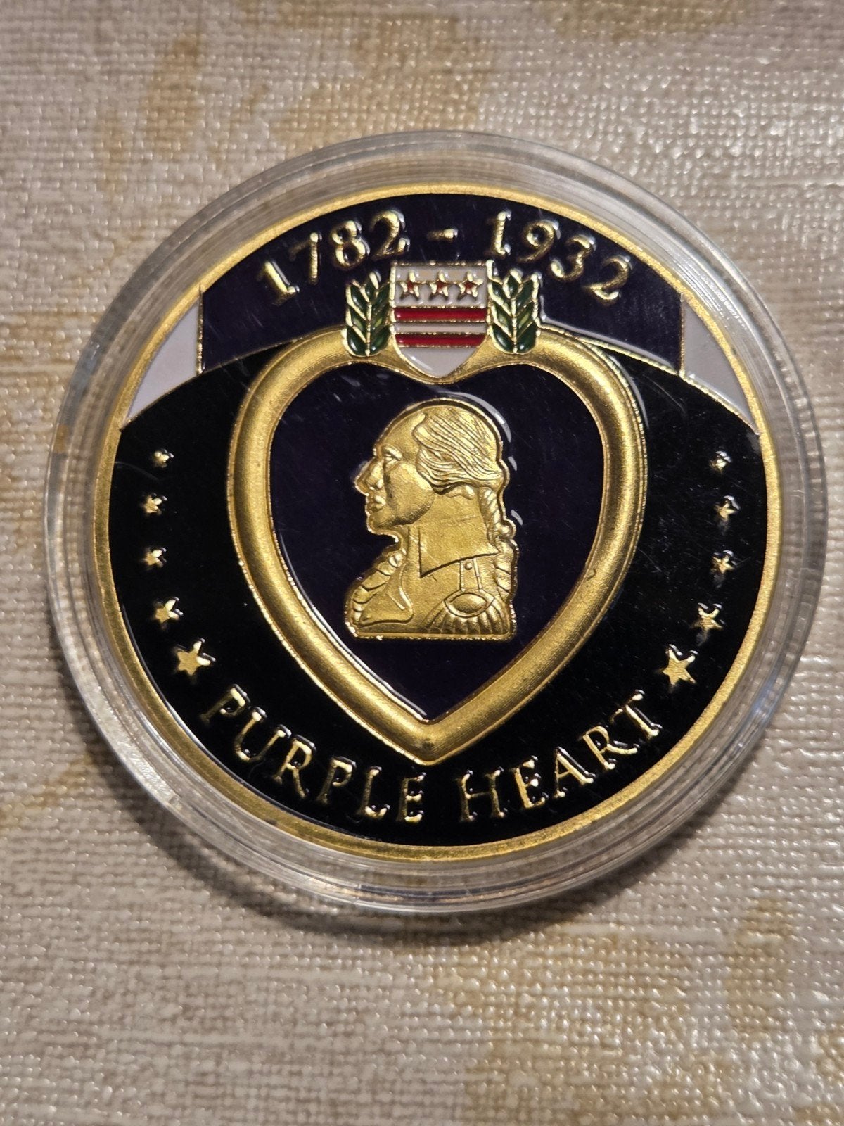 Purple Heart Herdenkingsmunt 1782-1932, Ophalen of Verzenden