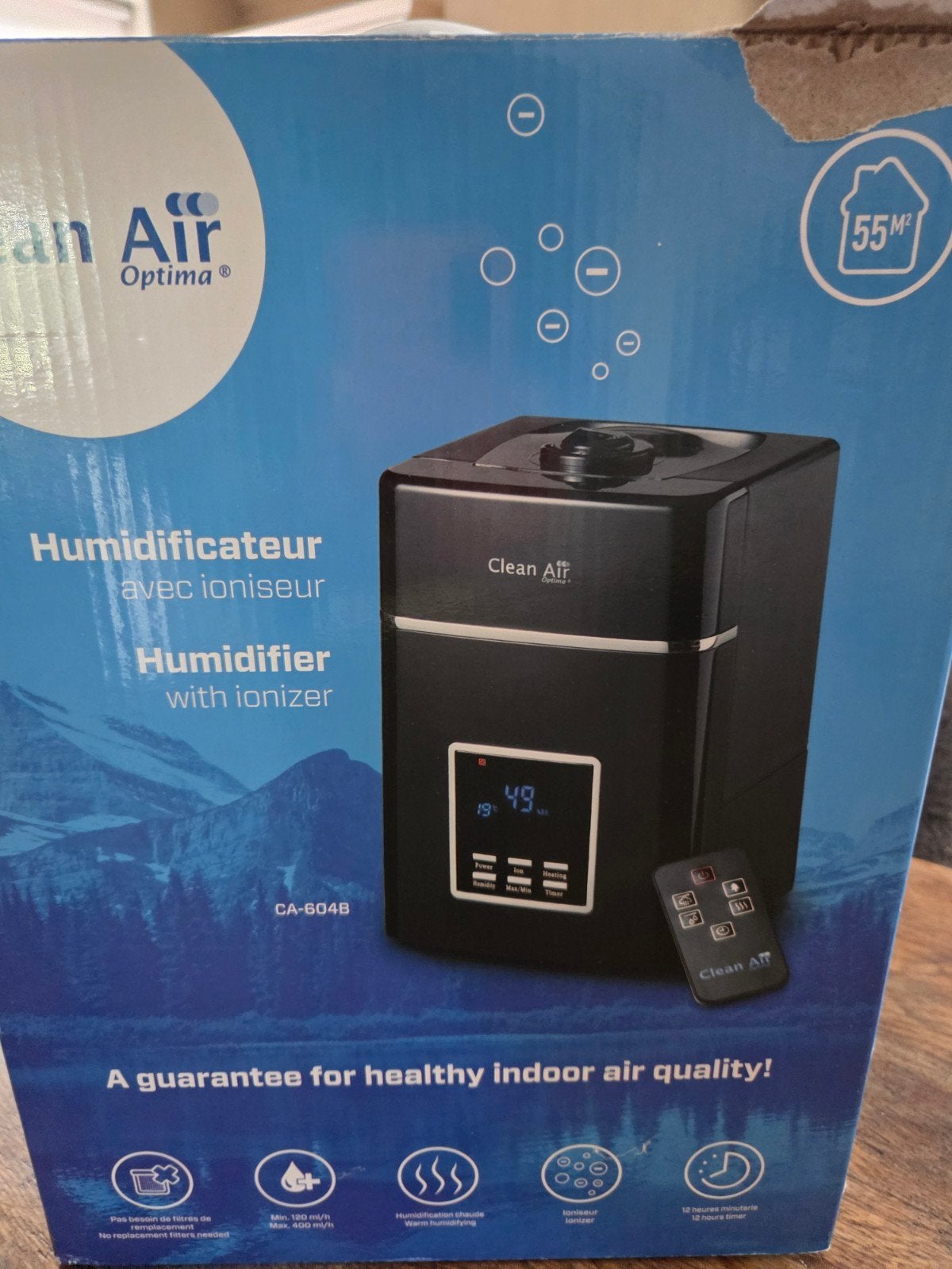 Clean Air Optima Luchtbevochtiger met Ionisator CA-604B, Ophalen of Verzenden