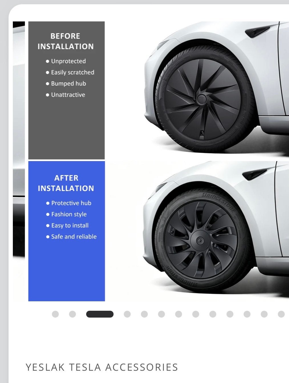 Foto 2 van Prismata wieldoppen Tesla model 3 RWD
