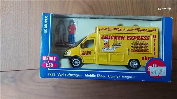 Siku 1933 Verkoopwagen Chicken Express, Ophalen of Verzenden, Zo goed als nieuw, Bus of Vrachtwagen, SIKU